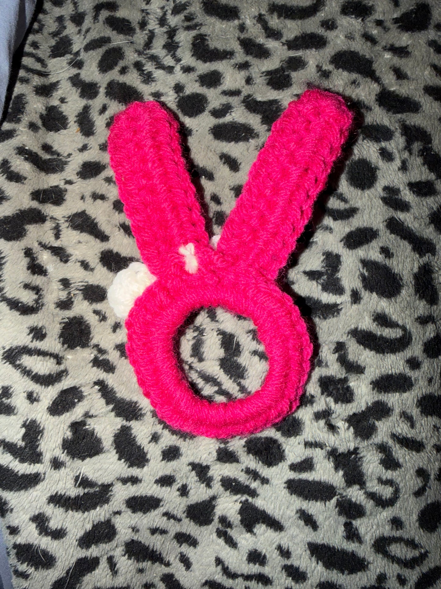 Handmade Crochet Bunny Hair Tie